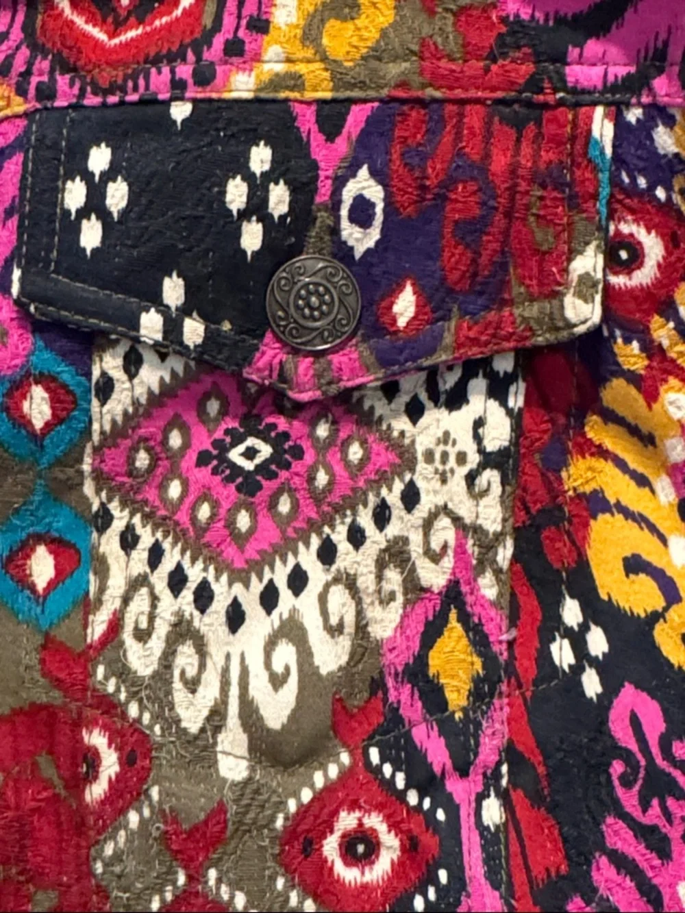 Ruby Rd. Multicolor Animal & Aztec Mix Print Top - Picture 7 of 9